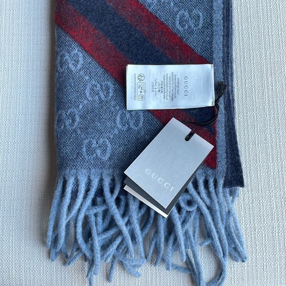 Gucci Other - GUCCI SC New Nicky wool GG monogram unisex scarf